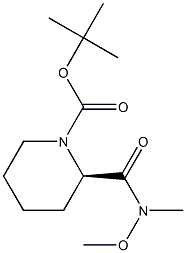 (R)-TERT-BUTYL 2-(METHOXY(METHYL)CARBAMOYL)PIPERIDINE-1-CARBOXYLATE 구조식 이미지