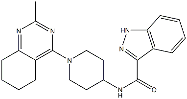 N-[1-(2-methyl-5,6,7,8-tetrahydroquinazolin-4-yl)piperidin-4-yl]-1H-indazole-3-carboxamide Structure