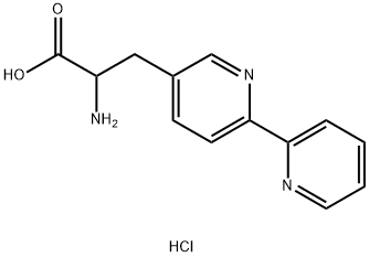 3-([2,2'-Bipyridin]-5-yl)-2-aminopropanoic acid hydrochloride Structure