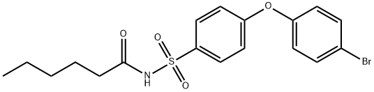 N-((4-(4-Bromophenoxy)phenyl)sulfonyl)hexanamide Structure