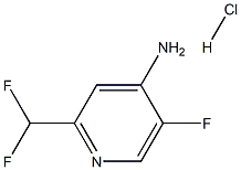 2-(Difluoromethyl)-5-fluoropyridin-4-amine hydrochloride 구조식 이미지