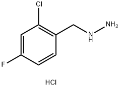 [(2-chloro-4-fluorophenyl)methyl]hydrazine dihydrochloride 구조식 이미지