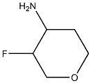 3-fluorotetrahydro-2H-pyran-4-amine Structure