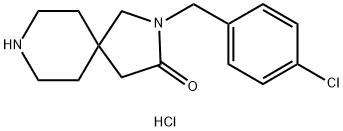 2-(4-Chlorobenzyl)-2,8-diazaspiro[4.5]decan-3-one hydrochloride 구조식 이미지