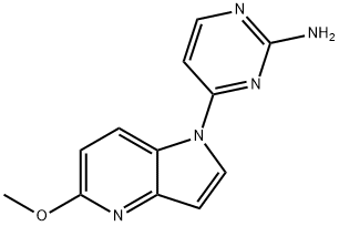 4-(5-methoxy-1H-pyrrolo[3,2-b]pyridin-1-yl)pyrimidin-2-amine Structure