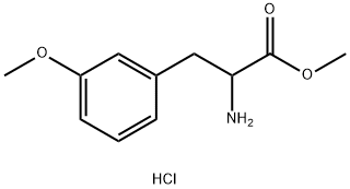 3-Methoxy-DL-phenylalanine methyl ester HCl 구조식 이미지