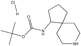 tert-butyl 8-azaspiro[4.5]dec-1-ylcarbamate hydrochloride 구조식 이미지