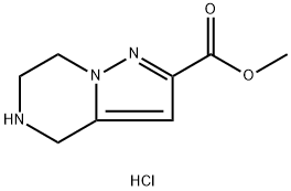 methyl 4,5,6,7-tetrahydropyrazolo[1,5-a]pyrazine-2-carboxylate hydrochloride Structure