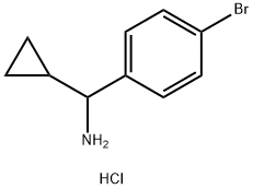 (4-BROMOPHENYL)(CYCLOPROPYL)METHANAMINE HYDROCHLORIDE Structure