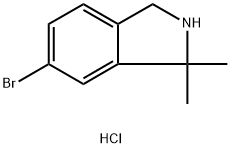 6-bromo-1,1-dimethyl-2,3-dihydro-1H-isoindole hydrochloride 구조식 이미지