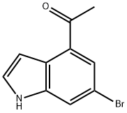 1-(6-bromo-1H-indol-4-yl)ethan-1-one 구조식 이미지