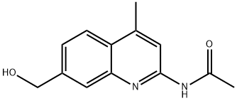 N-(7-(hydroxymethyl)-4-methylquinolin-2-yl)acetamide Structure