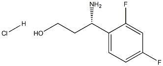 (S)-3-Amino-3-(2,4-difluorophenyl)propan-1-ol hydrochloride Structure