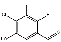 4-Chloro-2,3-difluoro-5-hydroxybenzaldehyde Structure