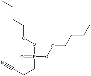 3-dibutoxyphosphorylpropanenitrile 구조식 이미지