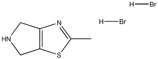 2-Methyl-5,6-dihydro-4H-pyrrolo[3,4-d]thiazole dihydrobromide Structure