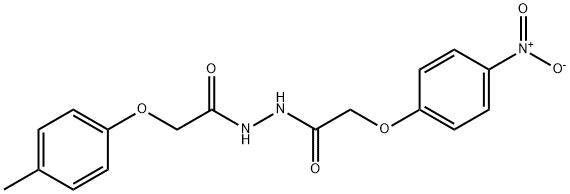 2-(4-methylphenoxy)-N'-[(4-nitrophenoxy)acetyl]acetohydrazide 구조식 이미지
