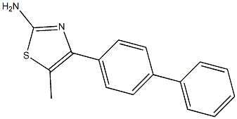 5-methyl-4-(4-phenylphenyl)-1,3-thiazol-2-amine Structure