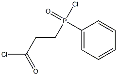 Propanoyl chloride, 3-(chlorophenylphosphinyl)- Structure