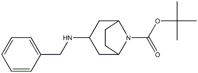 tert-butyl 3-(benzylamino)-endo-8-azabicyclo[3.2.1]octane-8-carboxylate 구조식 이미지