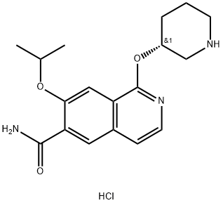 (R)-7-isopropoxy-1-(piperidin-3-yloxy)isoquinoline-6-carboxamide Structure