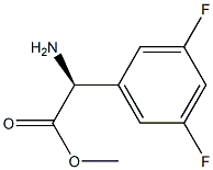 METHYL(2S)-2-AMINO-2-(3,5-DIFLUOROPHENYL)ACETATE 구조식 이미지