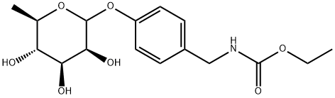 Ethyl 4-(rhamnosyloxy)benzylcarbamate Structure