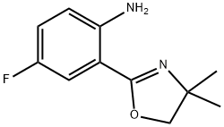 2-(4,4-dimethyl-4,5-dihydrooxazol-2-yl)-4-fluoroaniline Structure