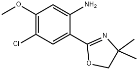 4-chloro-2-(4,4-dimethyl-4,5-dihydrooxazol-2-yl)-5-methoxyaniline Structure