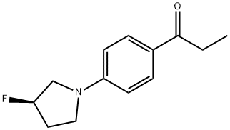 (R)-1-(4-(3-fluoropyrrolidin-1-yl)phenyl)propan-1-one Structure