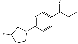 (S)-1-(4-(3-fluoropyrrolidin-1-yl)phenyl)propan-1-one Structure