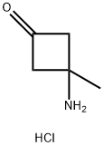 3-amino-3-methylcyclobutan-1-one hydrochloride 구조식 이미지