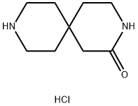 3,9-diazaspiro[5.5]undecan-2-one hydrochloride 구조식 이미지