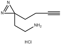 2-(3-(but-3-yn-1-yl)-3H-diazirin-3-yl)ethan-1-amine hydrochloride 구조식 이미지