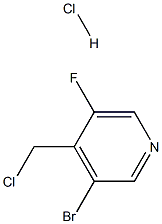 3-Bromo-4-chloromethyl-5-fluoro-pyridine HCL Structure