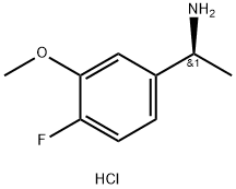 (1S)-1-(4-FLUORO-3-METHOXYPHENYL)ETHYLAMINE HYDROCHLORIDE 구조식 이미지