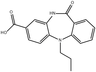 11-oxo-5-propyl-10,11-dihydro-5H-dibenzo[b,e][1,4]diazepine-8-carboxylic acid Structure