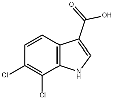 6,7-dichloro-1H-indole-3-carboxylic acid Structure