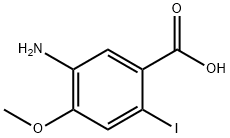 5-Amino-2-iodo-4-methoxy-benzoic acid 구조식 이미지