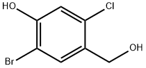 2-Bromo-5-chloro-4-hydroxymethyl-phenol 구조식 이미지