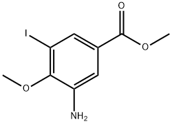 3-Amino-5-iodo-4-methoxy-benzoic acid methyl ester Structure