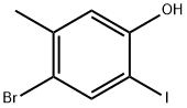 4-Bromo-2-iodo-5-methyl-phenol 구조식 이미지