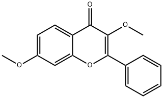 4H-1-Benzopyran-4-one, 3,7-dimethoxy-2-phenyl- Structure