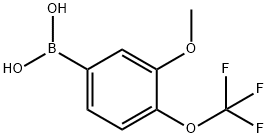 3-Mthoxy-4-(trifluoromethoxy)phenylboronic acid Structure