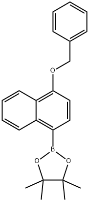 2-[4-(Benzyloxy)-1-naphthyl]-4,4,5,5-tetramethyl-1,3,2-dioxaborolane Structure