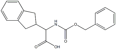 Benzyloxycarbonylamino-indan-2-yl-acetic acid 구조식 이미지