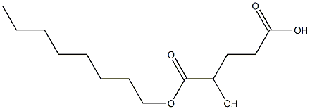 2-Hydroxy-pentanedioic acid 1-octyl ester Structure