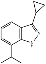 3-cyclopropyl-7-isopropyl-1H-indazole Structure