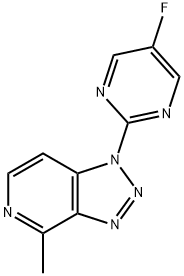 1-(5-fluoropyrimidin-2-yl)-4-methyl-1H-[1,2,3]triazolo[4,5-c]pyridine Structure