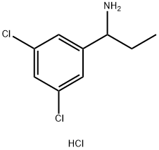 1-(3,5-dichlorophenyl)propan-1-amine hydrochloride 구조식 이미지